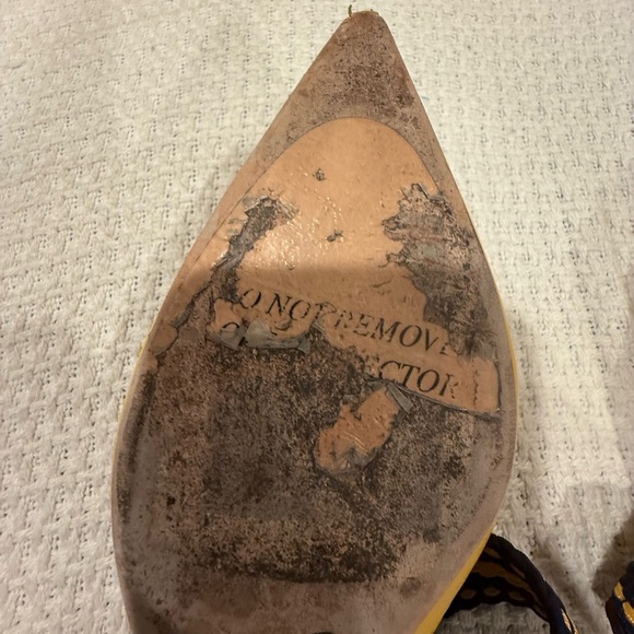 Malone Souliers X ROKSANDA 37/5 ITALY Yellow and Black Mules - Picture 7 of 15